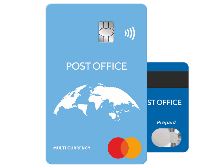 post office travel card money